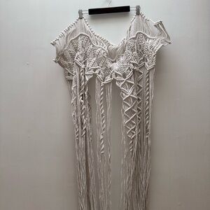 Lush Decor - Heavy Cotton Macrame Bohemian Panel